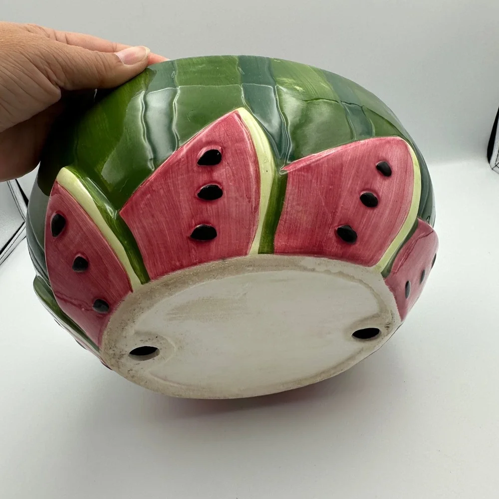 Watermelon Bowl & Napkin Holder Set Fruit‎ Kitchen Decor Summer Fun